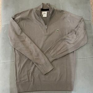 Lacoste zip up sweater medium